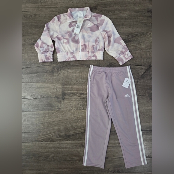 adidas Other - Adidas Girls Tracksuit Set Size 5 NWT
